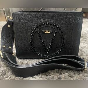 Valentino By Mario Kiki Rock Stud Leather Crossbody Bag